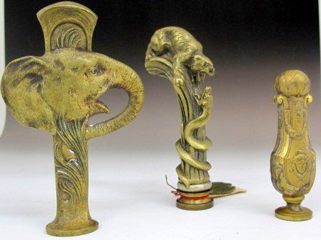 Group of continental bronze desk seals (1 of 9)