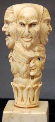 19 c. carved ivory continental desk seal (1 of 5)