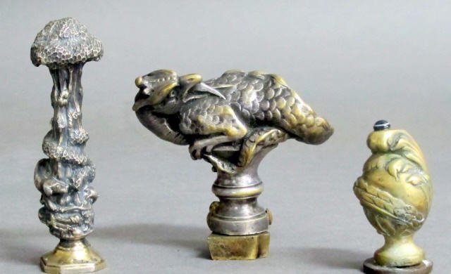 Group of 3: 18th/19th C. continental desk seals (1 of 3)