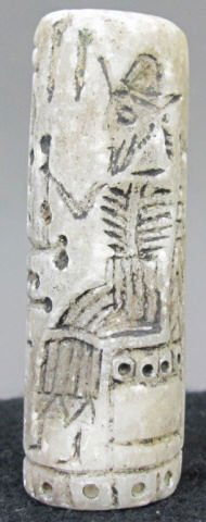 Large quartz Mesopotamian cylinder seal (1 of 6)