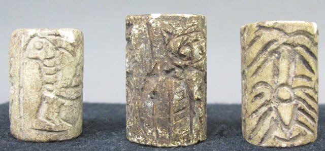 Group of 3 Western Asiatic Sumerian Cylinder seals (1 of 4)