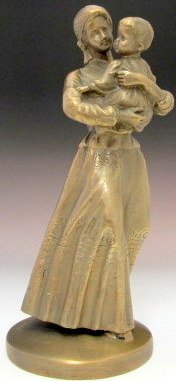 Edna Hibel, Bronze Figure "The Stroll" (1 of 5)