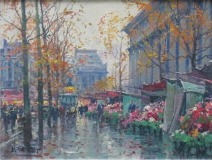 Jean Salabet, Oil on Canvas (1 of 2)