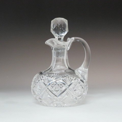 Signed Hawkes Cut Glass Cruet and Celery (1 of 4)