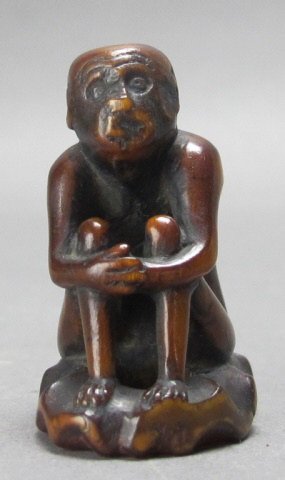 Chinese carved horn seal stamp (1 of 6)