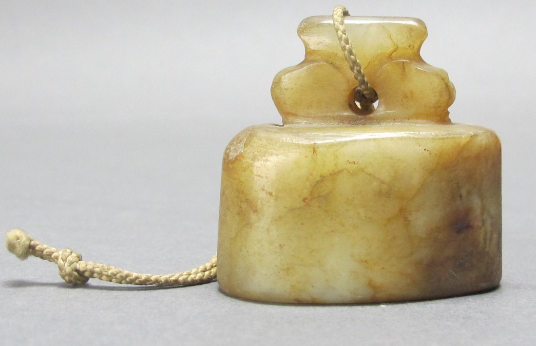 Antique Chinese Russet jade seal stamp (1 of 4)
