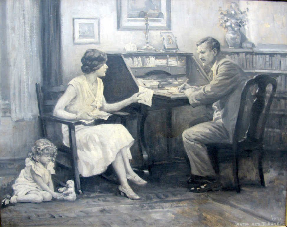 Anton Fischer Original Oil on Canvas (1 of 2)