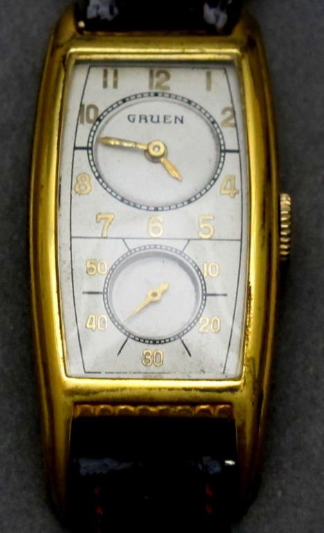 Gruen Mechanical Wrist Watch Dr's Watch: Doctor's watch. 10KYGF. 17J. 2-190185. Running