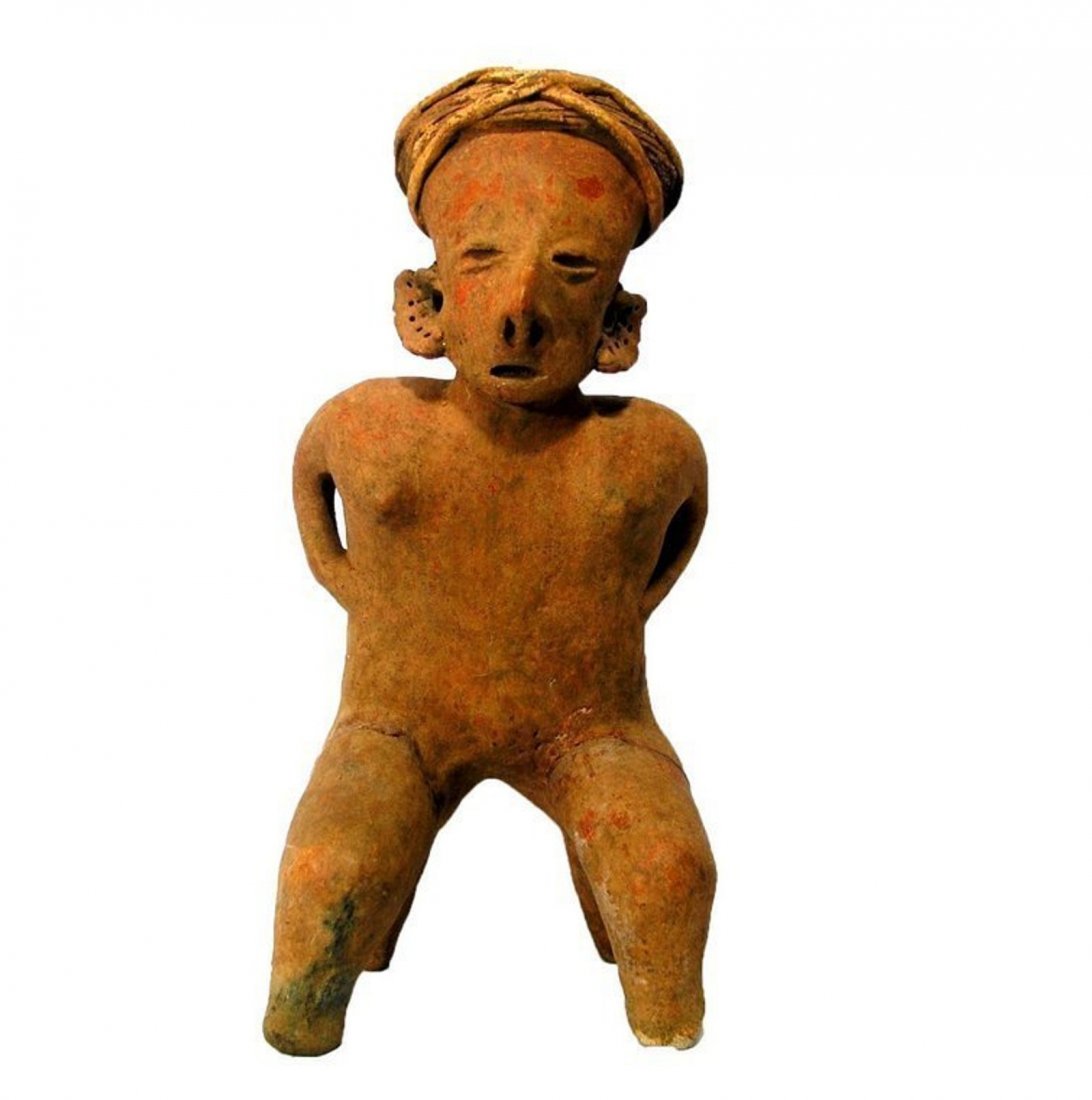 Pre-columbian Nayarit San Sebastian Seated Figure (1 of 1)