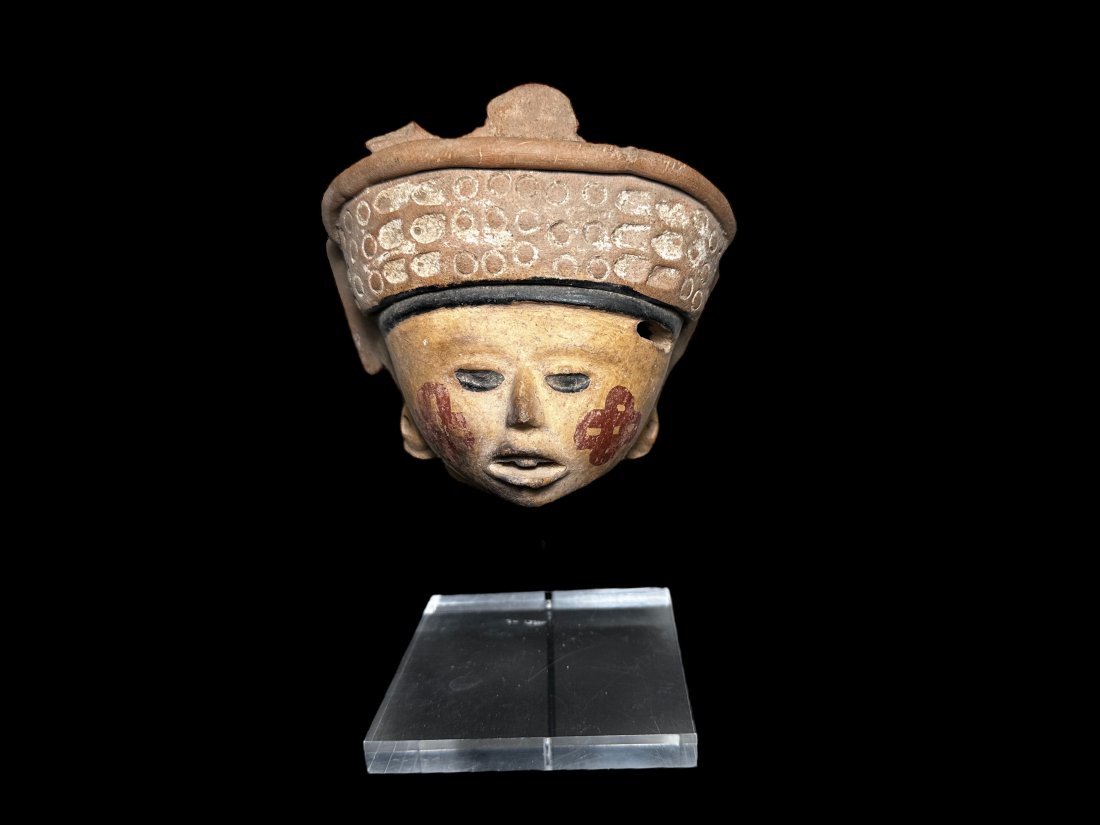 Large Pre-Columbian Veracruz Pottery Head (1 of 6)