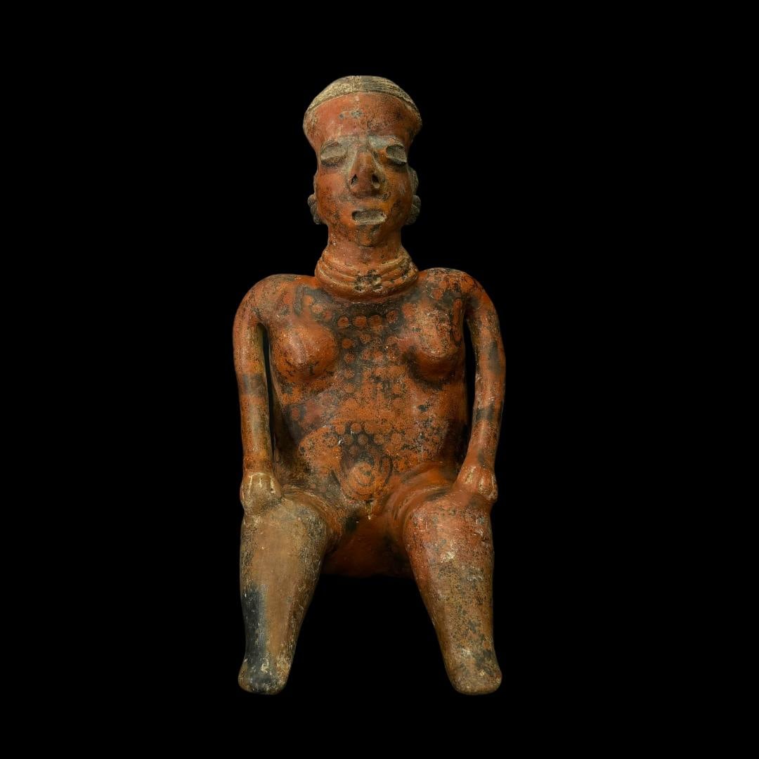 Pre-Columbian Nayarit seated figure (1 of 4)