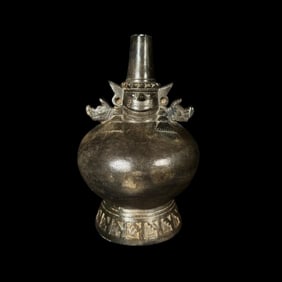 Pre-Columbian Lambayeque Vessel Depicting the God Naylamp