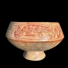 Pre-Columbian Moche IV Fineline Pedestal Bowl - TL Tested