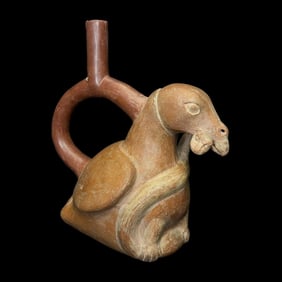 Pre-Columbian Moche IV pottery bird vessel