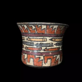 Pre-Columbian Nazca Polychrome Pottery Vessel - TL tested