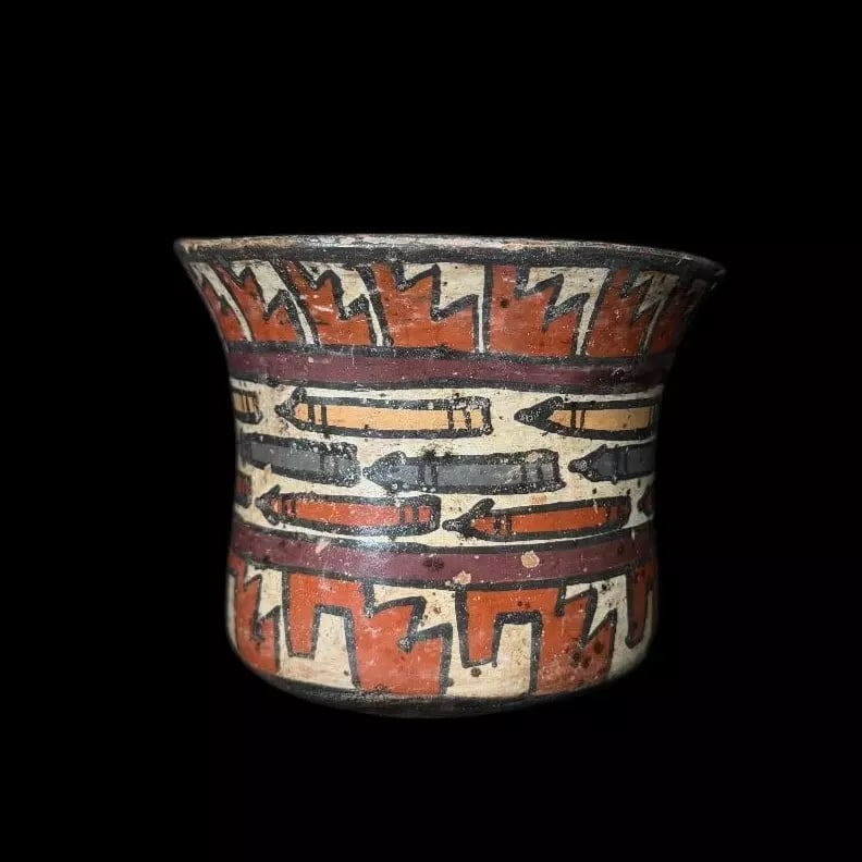 Pre-Columbian Nazca Polychrome Pottery Vessel - TL tested (1 of 5)