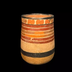 Pre-Columbian Nazca Painted Kero - TL tested