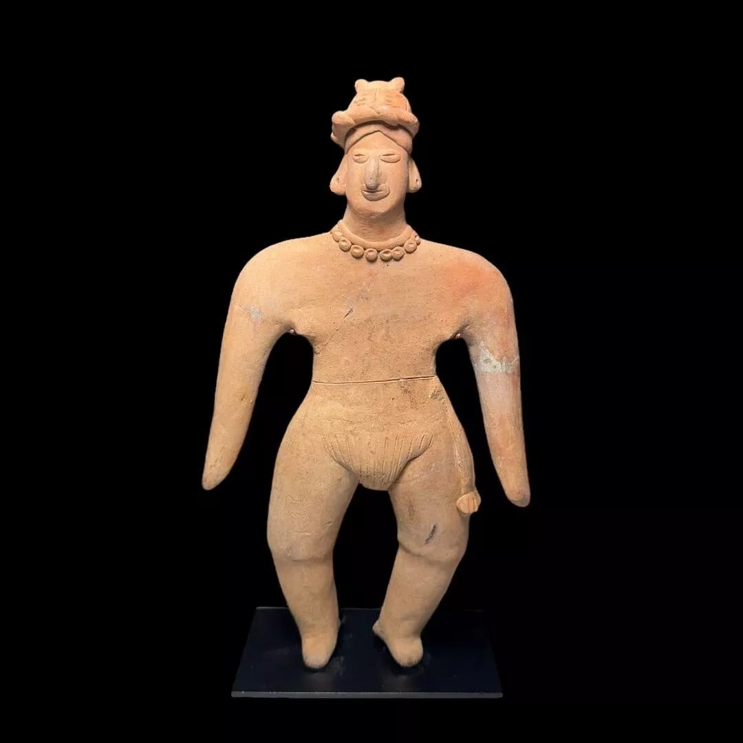 Pre-Columbian Colima pottery flat figure (1 of 2)