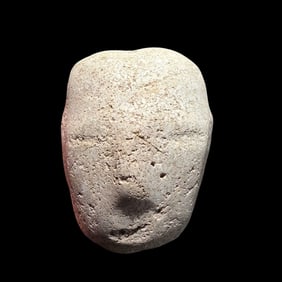 Pre-Columbian Chontal stone face panel