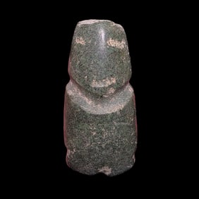 Pre-Columbian Mezcala green stone figure