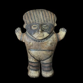 Pre-Columbian Chancay Huacho pottery figure