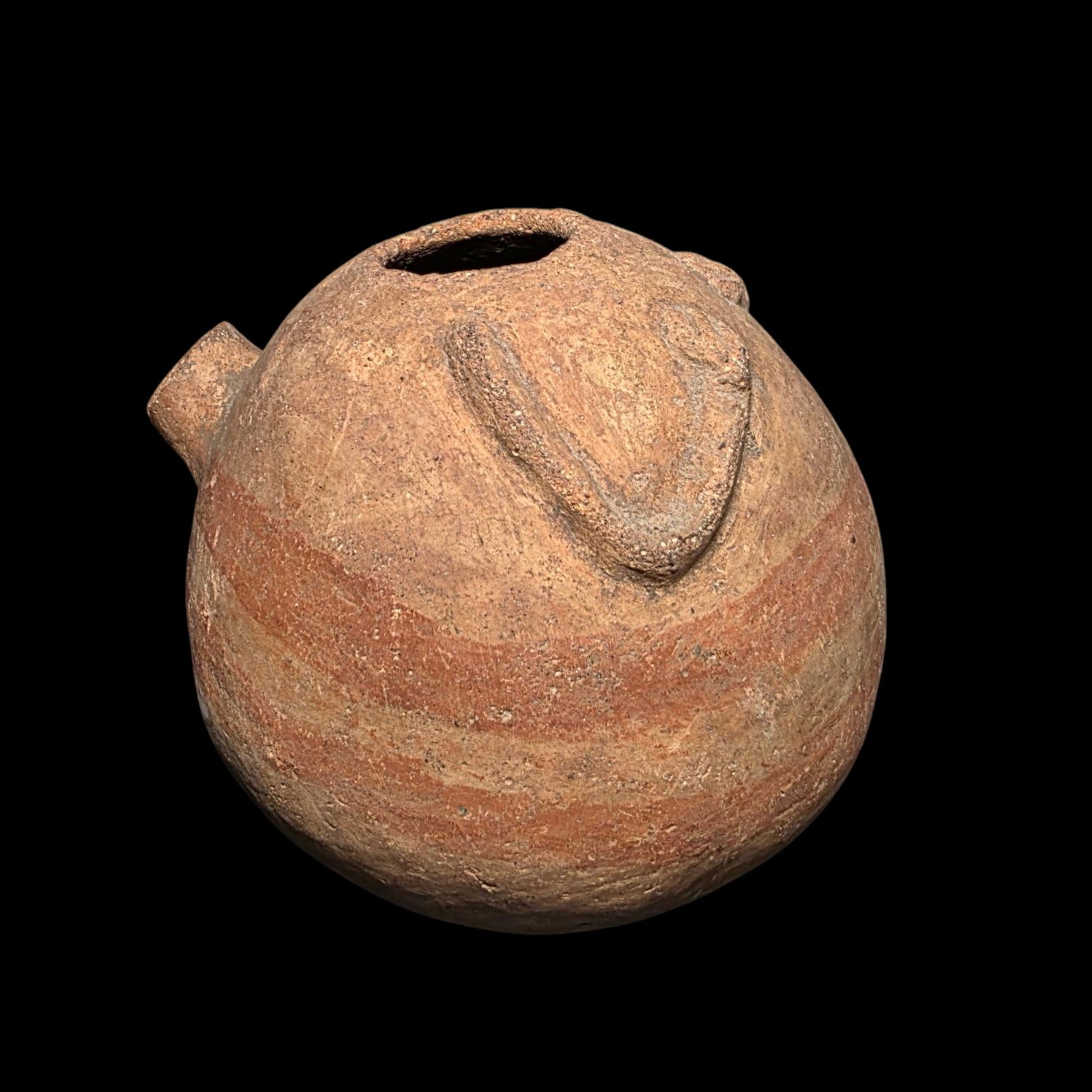 Pre-Columbian Maya pottery pot for cacao (1 of 4)