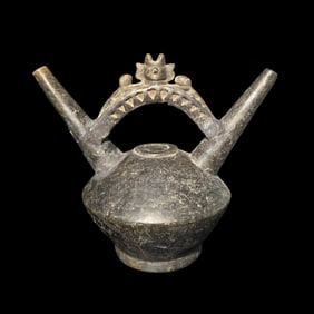 Pre-Columbian Lambayeque (Sican) pottery vesssel