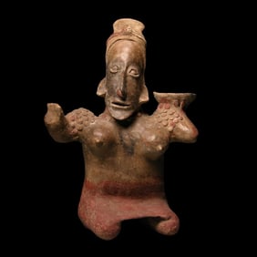 Important Pre-Columbian Jalisco female figure