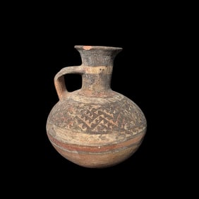 Pre-Columbian Inca Painted Pottery Vessel