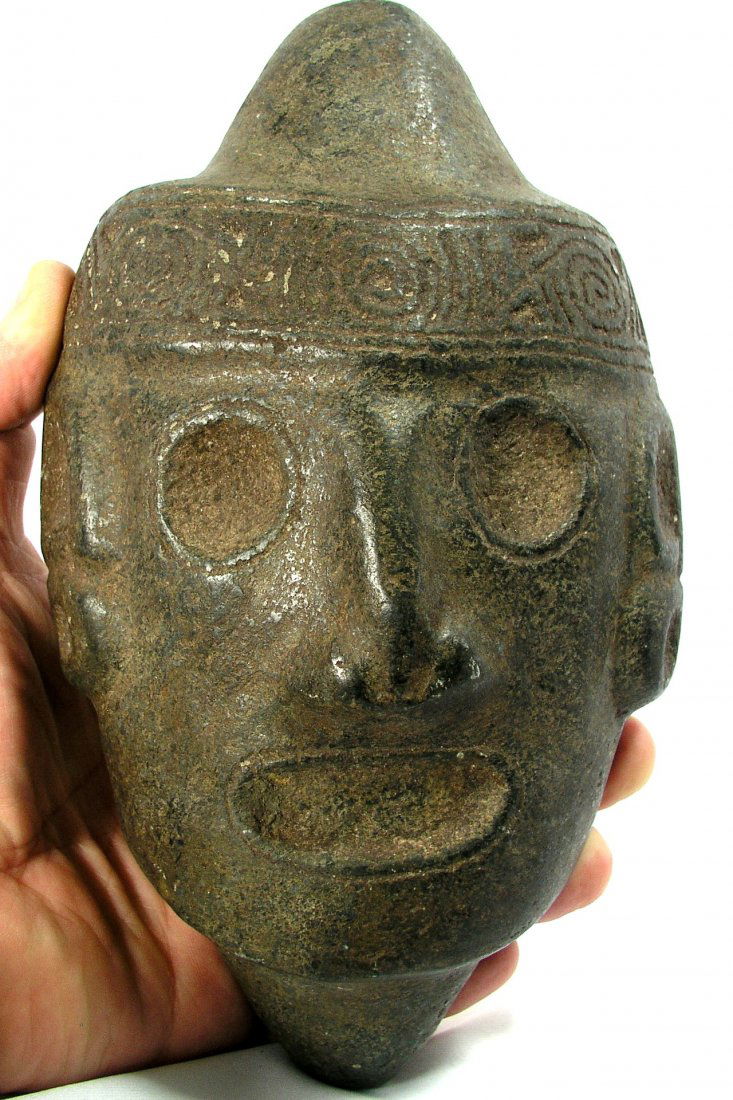 Pre-columbian Taino Stone  Mask (1 of 4)