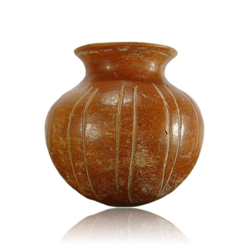 Pre-columbian Jalisco Polychrome Olla (1 of 5)