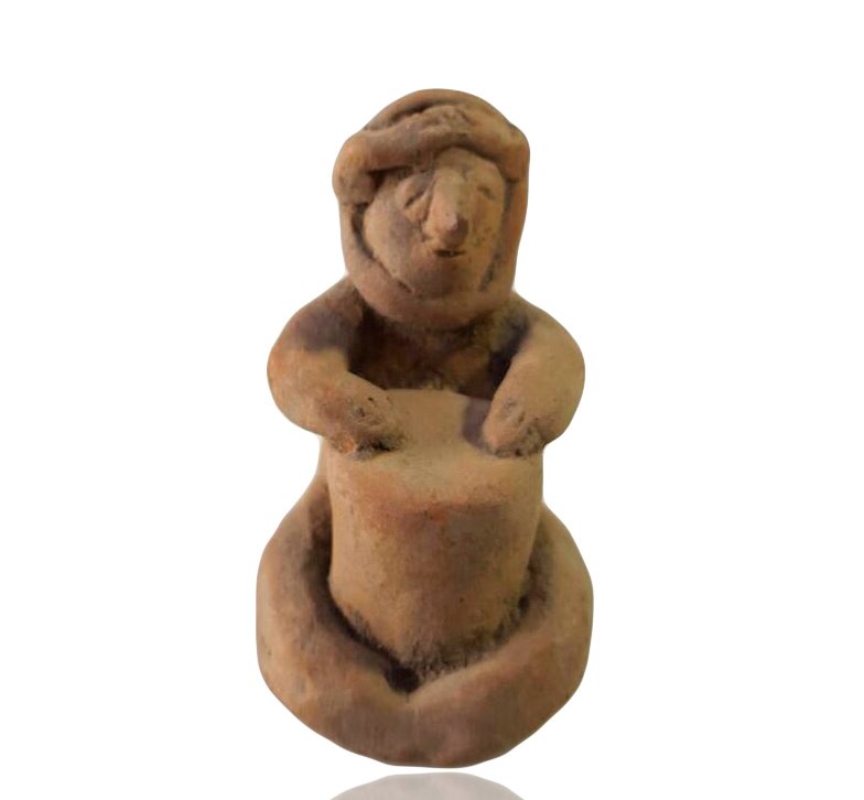 Pre-columbian Colima Drummer Figure (1 of 4)