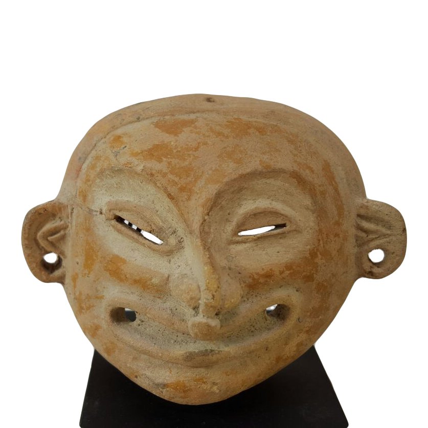 Pre-columbian Jamacoaque Pottery Mask (1 of 4)