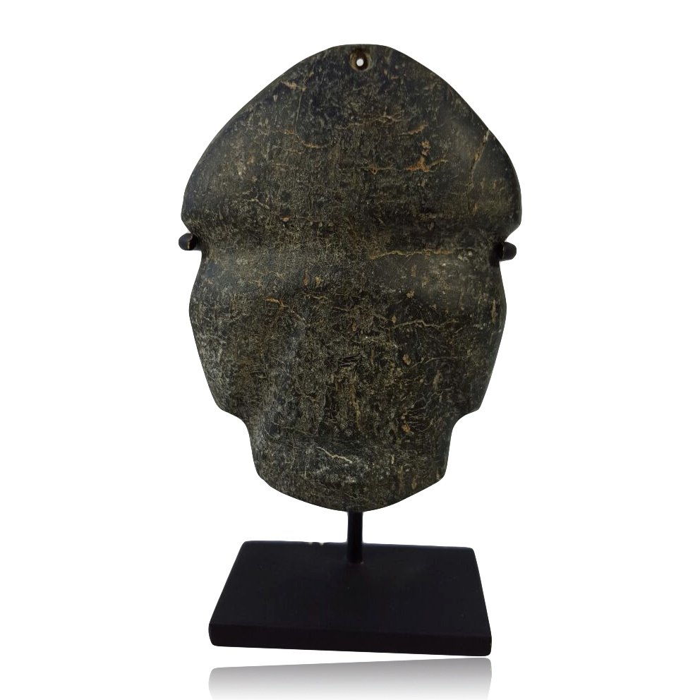 Pre-columbian Mezcala Stone Mask (1 of 2)