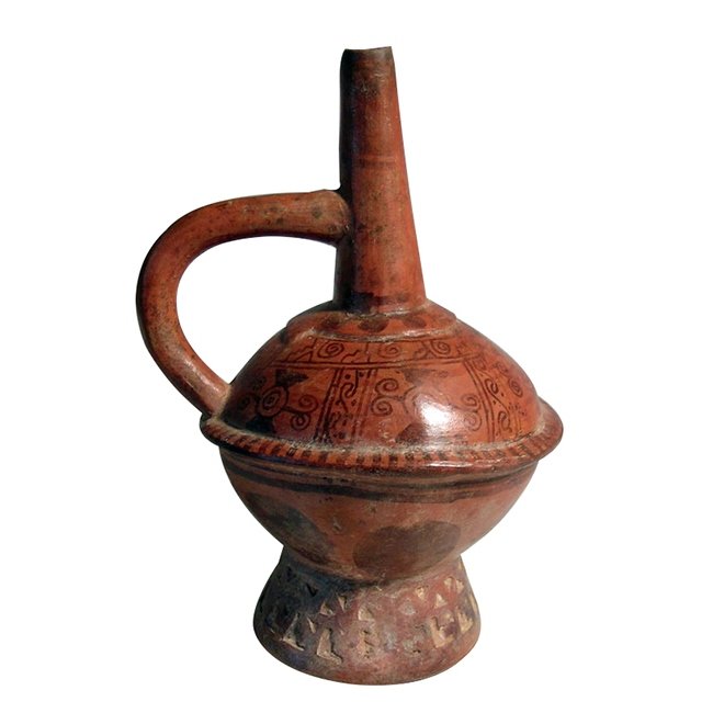 Pre-columbian Lambayeque (Sican) Bottle (1 of 3)