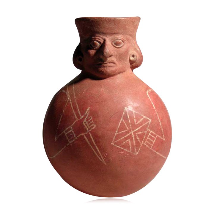 Pre-columbian Moche Figural Jar (1 of 4)