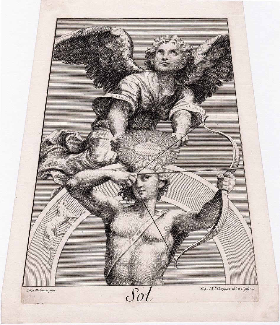 1695 Raphael Planetarium Engraving LEO (1 of 3)
