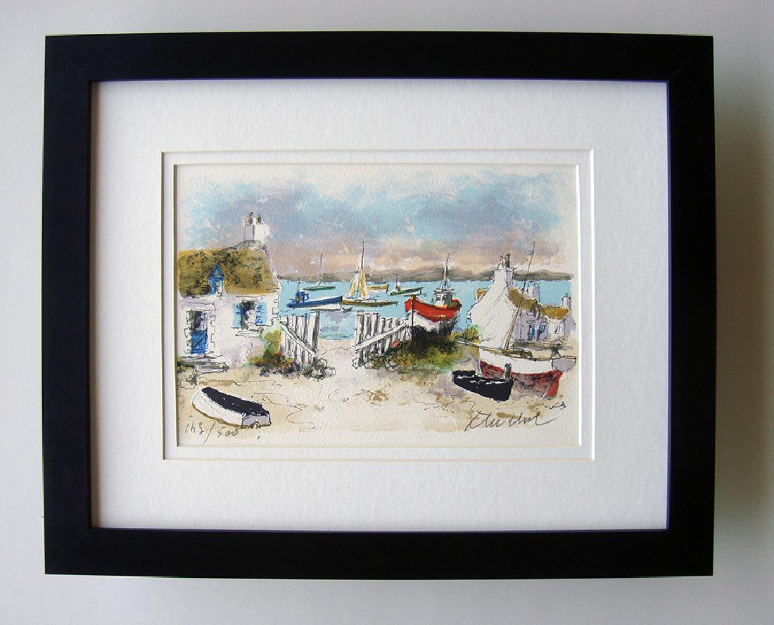 Urbain Huchet Signed Cottages in Chausey Framed (1 of 2)