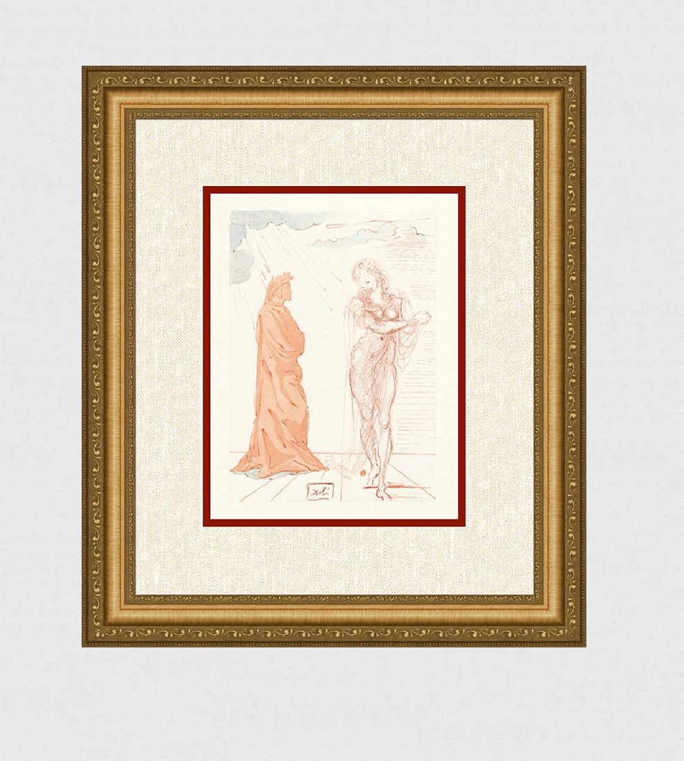 Dali  1960 Woodcut Signed Framed Dante (1 of 5)