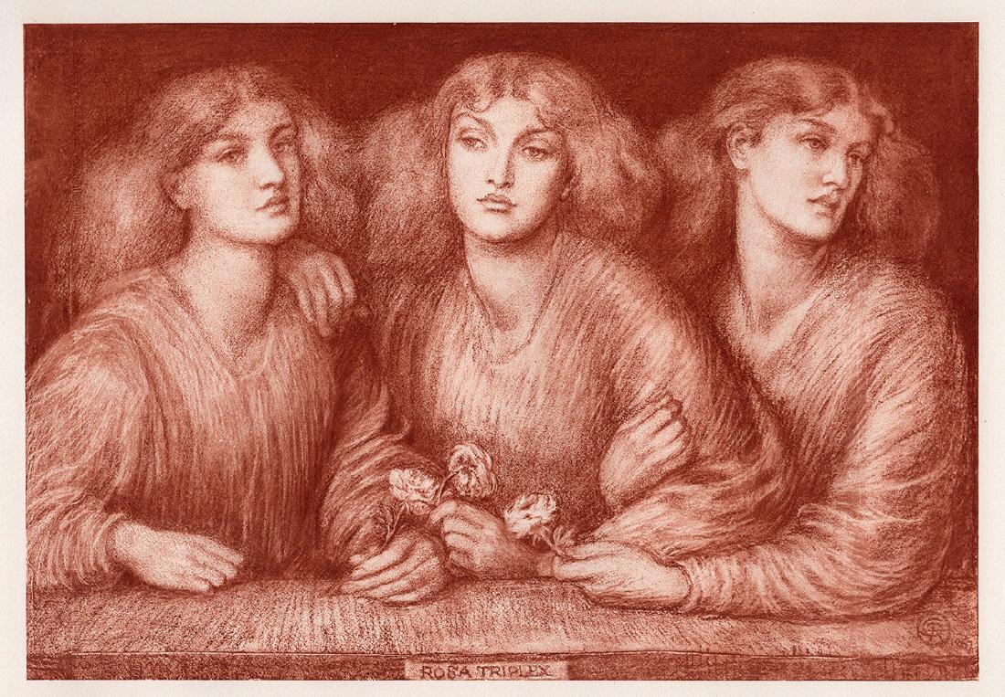1800s Dante Gabriel Rossetti  Rosa Triplex (1 of 2)