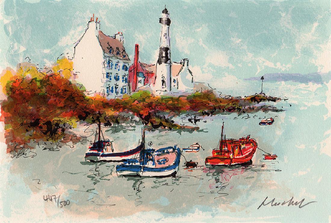 Huchet Framed Lithograph Doelan II Signed and Numbered (1 of 1)