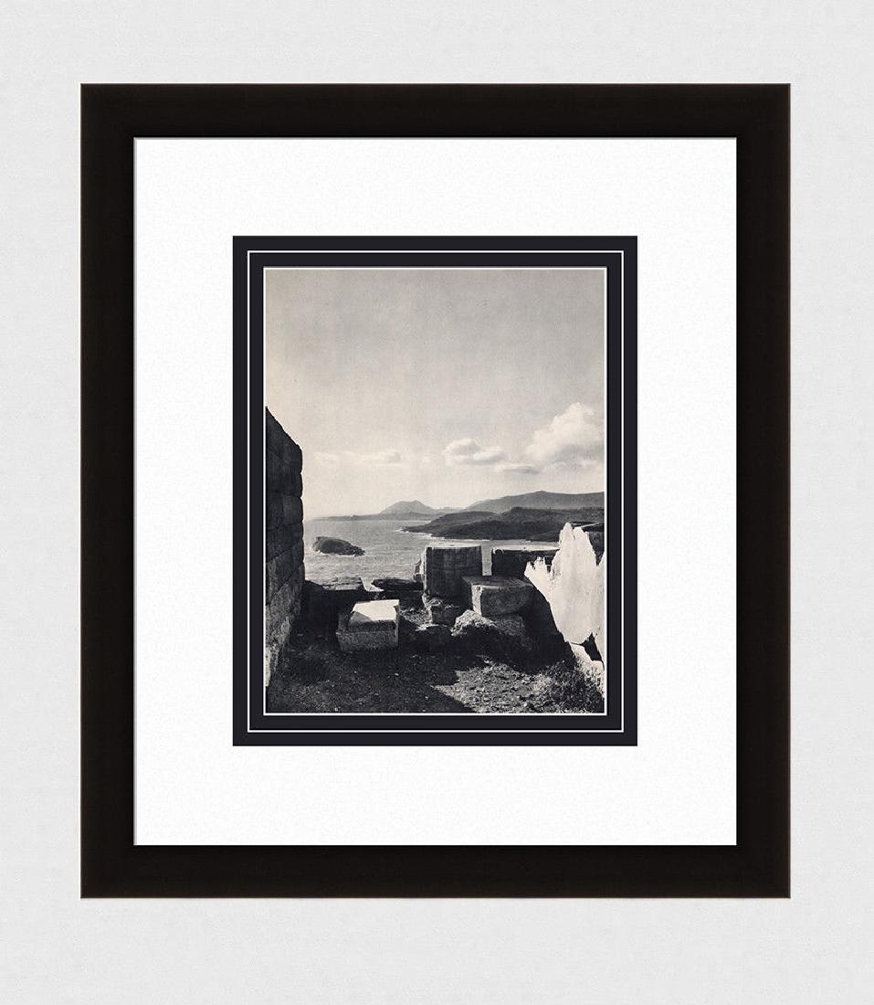 1939 Herbert List Phantom-Images of Greece Photogravure: Herbert List (German, 1903 â€“ 1975). Phantom-Images of Greece (View of Cape Sounion). Approximately 18 x 20 inches. Antique Photogravure. 1937-1940. Teriade. Draeger Freres