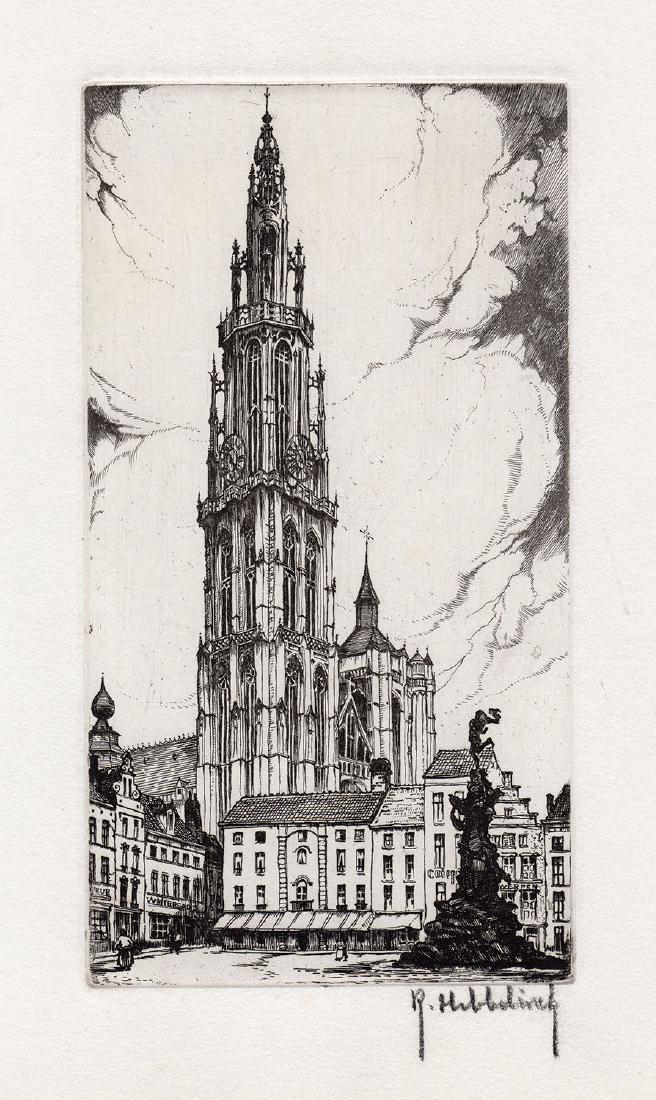 Roger Hebbelinck Hand Signed Etching Artist Collection (1 of 3)