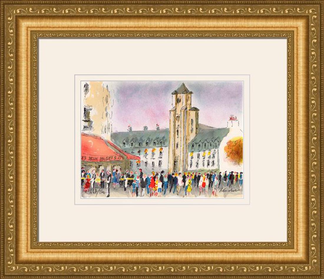 Urbain Huchet Signed St. Germain des Pres Framed (1 of 2)