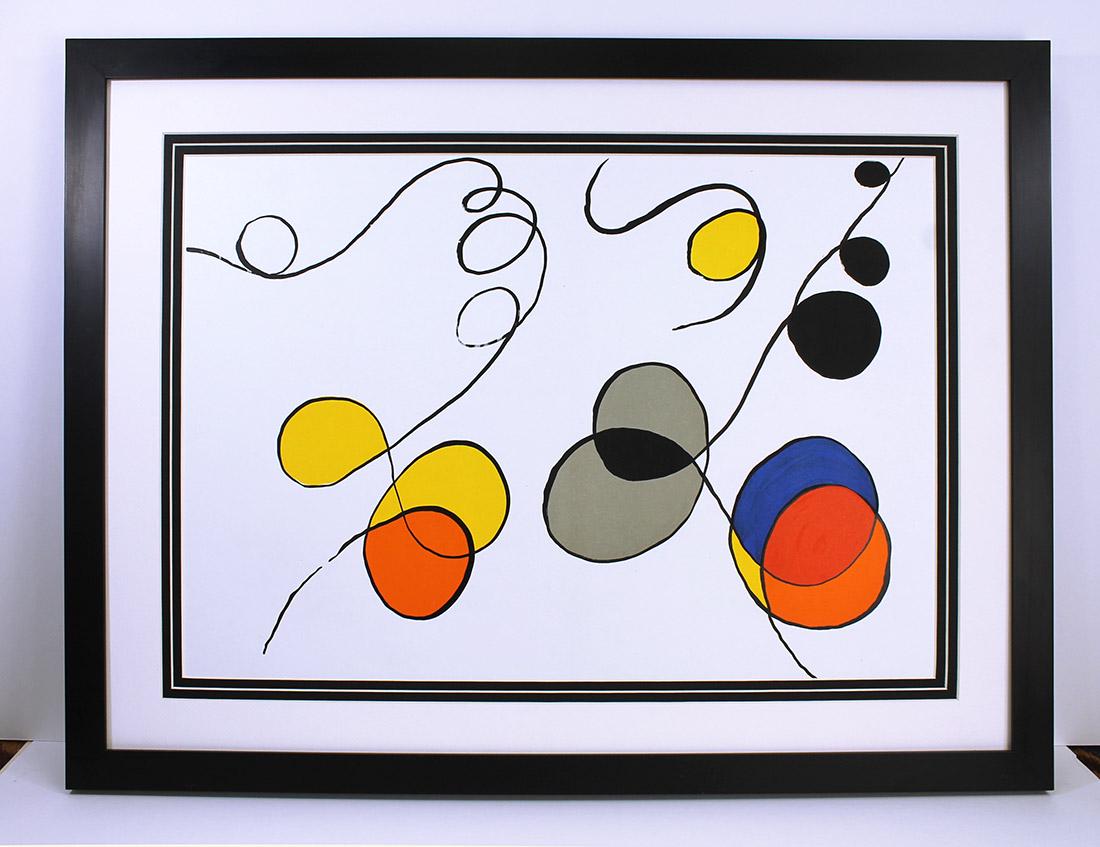 Alexander Calder Original Curls 1976 Lithograph Framed (1 of 2)