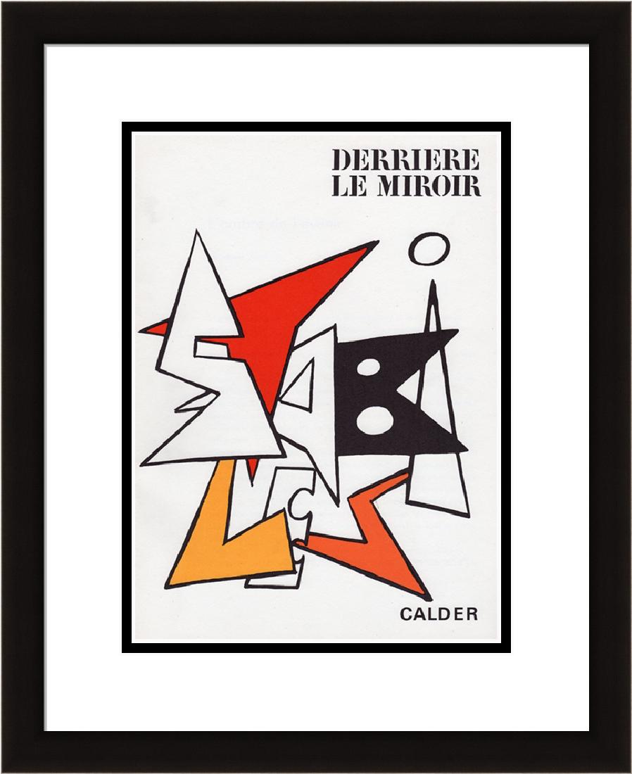 Alexander Calder Original 1963 Framed Lithograph: Calder, Alexander. Stabiles. Color lithograph published by Maeght, 1963. Professionally framed and matted. Sheet 11 x 15 inches, Framed c. 19 x 23 inches. Notes: reference dlm 141. Accompanied by a Ga