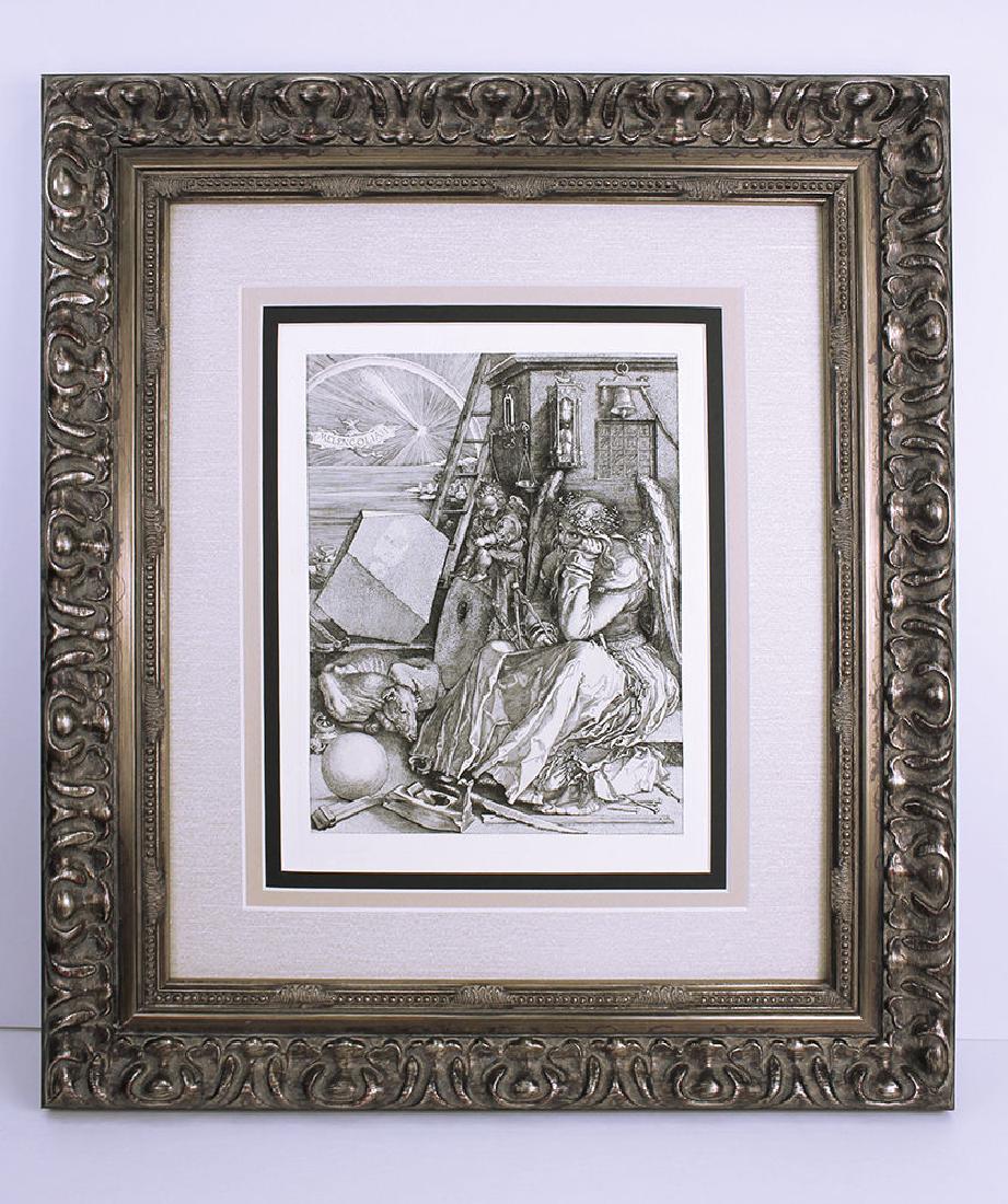 Albrecht Durer Melancholia I 1879 engraving: Albrecht Durer. (1471 - 1528). "Melancholia I ". Antique Copper plate engraving on watermarked laid paper executed by Amand Durand (1831-1905). 1879. Signed in the Plate. Excellent. Image Size - 7 1/4
