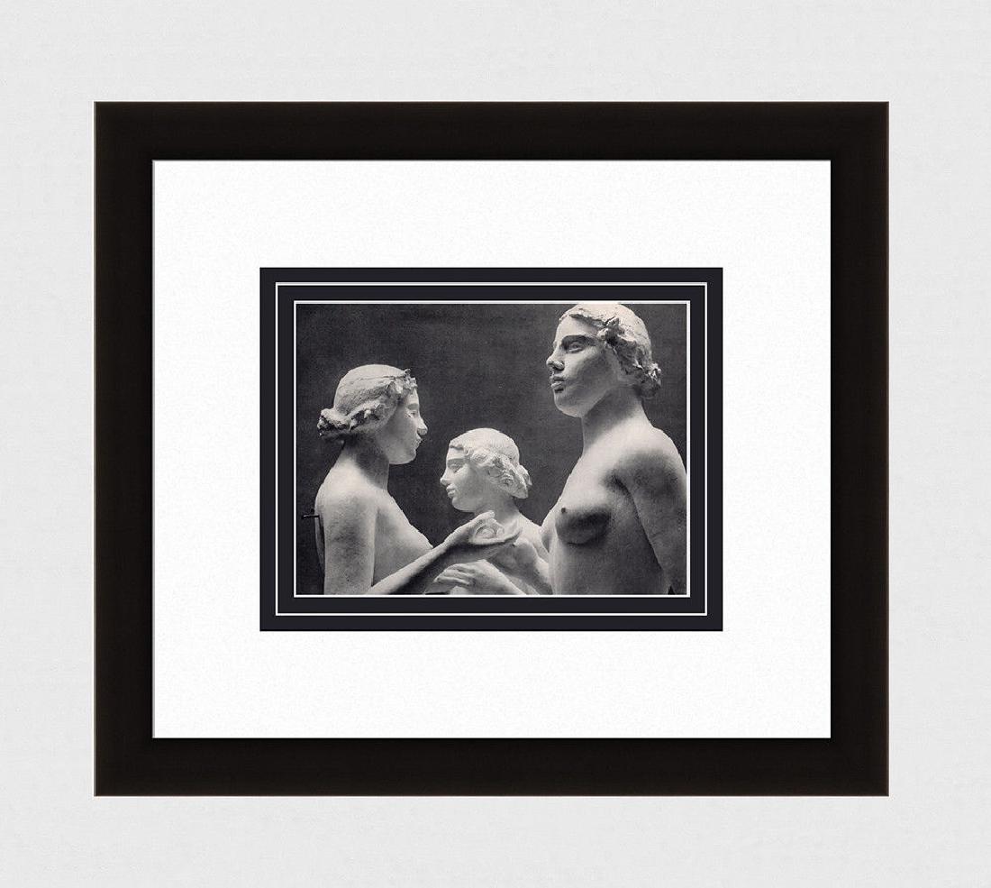 Erwin Blumenfeld Nude Sculpture I - Aristide Maillol: Erwin Blumenfeld. (German, 1897 - 1969). Nude Sculpture I - Aristide Maillol. Antique Photogravure. 1937-1940. Excellent. Teriade. Draeger Freres. Image size 6 1/8 x 8 1/8 inches. Approximately 15 x 1