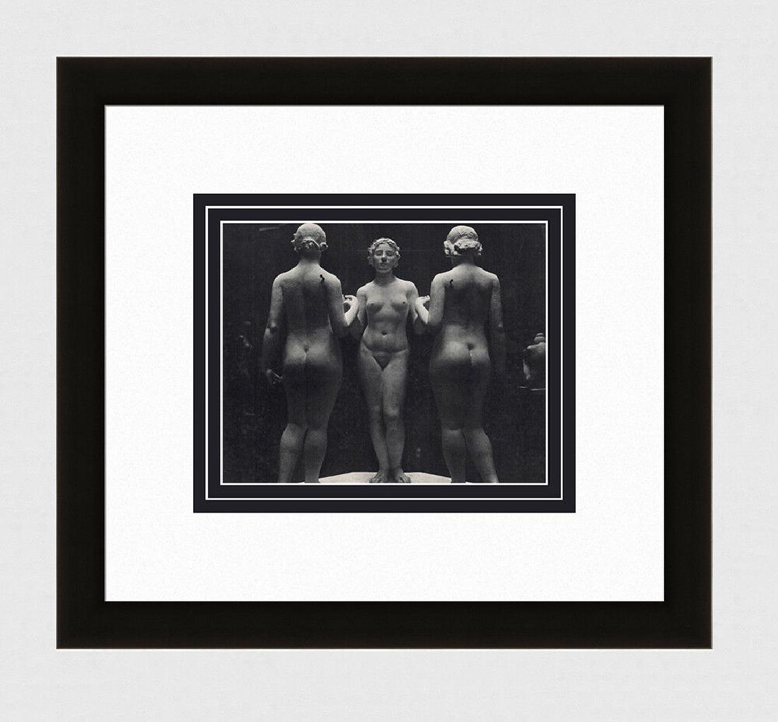 Erwin Blumenfeld Nude Sculpture - Aristide Maillol: Erwin Blumenfeld. (German, 1897 - 1969). Nude Sculpture - Aristide Maillol. Antique Photogravure. 1937-1940. Excellent. Teriade. Draeger Freres. Image size 6 5/8 x 8 inches. Approximately 16 x 17 inch
