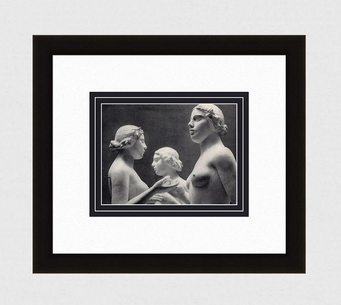 Blumenfeld Aristide Maillol 1930's Photogravure: Erwin Blumenfeld. (German, 1897 - 1969). Nude Sculpture I - Aristide Maillol. Antique Photogravure. 1937-1940. Excellent. Teriade. Draeger Freres. Image size 6 1/8 x 8 1/8 inches. Approximately 15 x 1